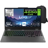 Loq Intel Core I7 13650HX 24GB Ram 2tb SSD RTX4050 105W IPS 300NIT 144Hz Windows 11 15.6" Taşınabilir Bilgisayar & Cimete Çanta thumbnail 1