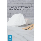 Modacar 100'lü Ağda Bezi Seti + Spatula | Her Bölgeye Uyumlu | Evde Pratik Tüy Alma İçin - 1