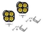 2 Adet 4 Led Sarı Işık Sis Aydınlatma Lambası 40w 12-32 Volt thumbnail 2