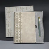 Deri Defter Ve Kalem Set - 1