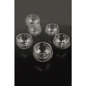 Çift Cidarlı Cam Reçellik 6 Adet - 1