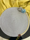 MDB DecoHandy 39cm Çiçekli Jüt Örme Supla Amerikan Servis thumbnail 3