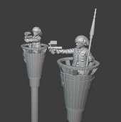 Rebel Sentry Towers (Star Wars Legion Ölçek) Plastik Aparat - 1