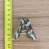 "A" Harfi - Kıyı Esintisi Harf Anahtarlık *** Çeşitli Ürünler İçin Mağzamızı Ziyaret edin *** thumbnail 1