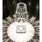 MDB Kristal Abajur LED Kumandalı Ve Dokunmatik Masa Lambası thumbnail 2