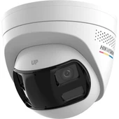 HIKVISION 6MP DOME 2,8mm DS-2CD1367G2HP-LIUF/SL IP Güvenlik Kamera Çift Lensli Color,Çift Yönlü Ses, IP67 thumbnail 1