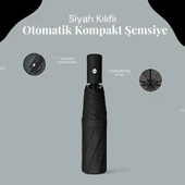 Siyah Kılıflı Otomatik Kompakt Şemsiye - 5