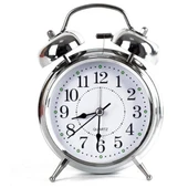 MDB Gümüş Renk Metal Çalar Masa Saati thumbnail 2