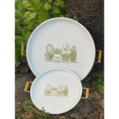 MDB İkili Yuvarlak Sunum Tepsisi Seti thumbnail 1