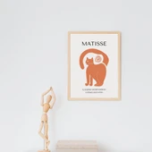 Turuncunun Büyüsü Matisse  Duvar Tablosu Çerçeveli 3'lü Set Ahşap Renk 30 x 42 Boyut/Ebat thumbnail 4