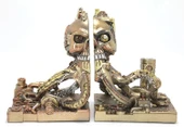 Steampunk Polyester Ahtapot Kitap Stoperi - 1