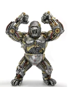 Steampunk Polyester Orangutan Figürü - 1