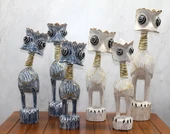 Ahşap 3'lü Deve Kuşu Seti 60 Cm - 1