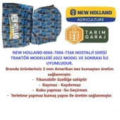 New Holland 6066-7066-7566 Nostalji Traktör Kılıfı Branda-2022 ve Sonrası thumbnail 5