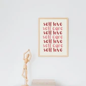 Self Love Care  Duvar Tablosu Çerçeveli 3'lü Set Ahşap Renk 35 x 50 Boyut/Ebat thumbnail 4