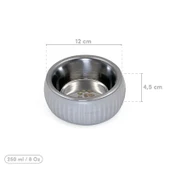 Mikopet Organik Seramik Mama Kabı Gri - 1