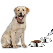 Paslanmaz Çelik Metal Mama Kabı 34 cm. - 2