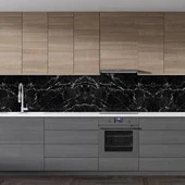 MDB Siyah Mermer Desenli Yapışkanlı Kaplama Kağıdı 5 Metre thumbnail 5