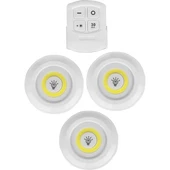 MDB Uzaktan Kumandalı Yapışkanlı 3'lü Led Spot Lamba thumbnail 3