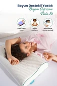 Orta Yüksek Boyun Destekli Ortopedik Visco Yastık 60x40x12-8cm - 3