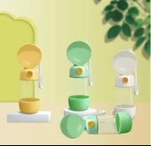 MDB Taşınabilir Evcil Hayvan Mama Hazneli Su Matarası thumbnail 4