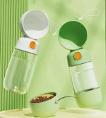 Taşınabilir Evcil Hayvan Mama Hazneli Su Matarası - 5