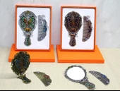 Kelebek Katlanabilir Ayna Ve Tarak Seti Orta Boy - 1