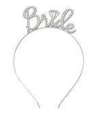 MDB Gümüş Renkli Taşlı “Bride” Gelin Tacı thumbnail 3