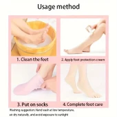 Silikon Jel Ayak Nemlendirici Çorap - 1