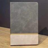 MDB Gri Gold Detaylı Deri Hatıra Defteri thumbnail 1