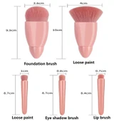 Aynalı Makyaj Fırçası Seti - 4