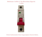 MUTLUSAN 1x50A C 6kA W-Otomat Sigorta Monofaze Tek Fazlı W Otomat Sigorta - 1