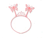 MDB Toz Pembe Kelebek Kanadı Tacı ve Sopası thumbnail 2