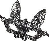 Siyah Dantel Kesim Balo Parti Maskesi 7 No thumbnail 3