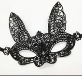 Siyah Dantel Kesim Balo Parti Maskesi 7 No thumbnail 1