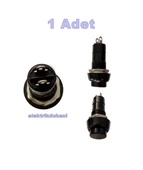 ENDER Plastik SİYAH Yuvarlak Yaylı Buton Anahtar 12mm - 1