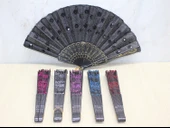 Plastik Pullu Yelpaze Siyah Renk - 1