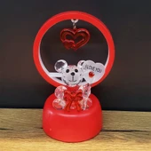 MDB Işıklı Kırmızı I Love You Ayıcık thumbnail 2