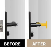 Renkli Vantuzlu Geçmeli Kapı Kolu Stoper 4lü Set - 2