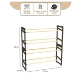 MDB 4 Katlı Ahşap Ayakkabılık thumbnail 3