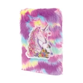 MDB Çiçekli Unicorn Tasarımlı Peluş Hatıra Defteri thumbnail 2