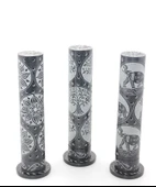 Obsidian Taşı İşlemeli Kule Tütsülük Model 2 - 1