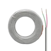 Lan LN-TEL22 Beyaz 2'Li Flat Köken 100 Metre Telefon Kablosu - 1