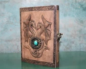 Taşlı Deri Defter Model 8 - 1