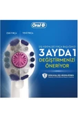 ORAL-B 3d White Siyah Diş Fırçası Yedek Başlığı 8 Adet thumbnail 2