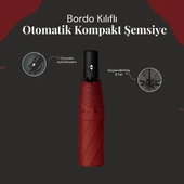 MDB Bordo Kılıflı Otomatik Kompakt Şemsiye thumbnail 1