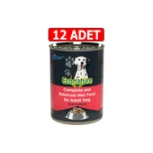 Sığır Etli Yetişkin Köpek Konserve Maması 400GR 12ADET Beef Köpek Yaş Mama thumbnail 1