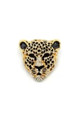 Leopar Broş - Altın - 1