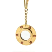 Pirinç Lumbuz Ayna Anahtarlık Dekoratif Hediyelik - 1