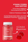 VitaCeel Cilt Aydınlatıcı, Nemlendirici Leke Karşıtı Vegan Gummy Vitamin C, Hyaluronic Acid, Glutatyon, Q10 - 1